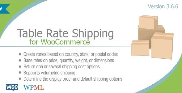 TABLE RATE SHIPPING FOR WOOCOMMERCE BY BOLDERELEMENTS
